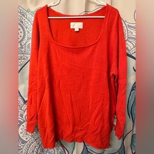 Avenue 26/28 Bright Red Sweater